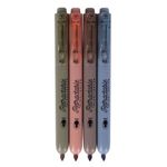APLI - Marqueur - bleu moyen, cuivre, saumon, vert mousse - 4 mm - rétractable