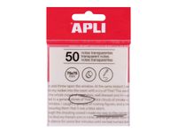 APLI - Transparent notes - 75 x 75 mm - 50 hojas - blanco