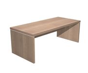 Bureau Manager FLORA - L180 x P90 cm - pieds panneaux - plateau imitation merisier arabis