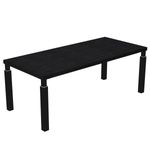 Artarredi Flora - Escritorio - rectangular - negro ceniza - matte black (9005) base