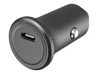BigBen Connected - Chargeur allume cigare pour voiture - 100 % de plastique recyclé - 1 USB-C - noir