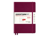 Leuchtturm1917 - Agenda 1 semaine sur 2 pages et carnet - A5 - bordeaux
