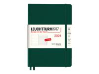 Leuchtturm1917 - Agenda 1 semaine sur 2 pages et carnet - A5 - vert sapin