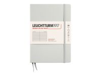 Leuchtturm1917 - Carnet de notes rigide A5 - ligné - gris clair