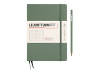 Leuchtturm1917 - Carnet de notes rigide A5 - pointillés - vert olive