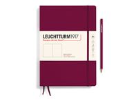 Leuchtturm1917 - Carnet de notes rigide - composition B5 - uni - bordeaux
