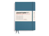 Leuchtturm1917 - Carnet de notes rigide - composition B5 - ligné - bleu acier