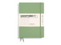 Leuchtturm1917 - Carnet de notes rigide - composition B5 - pointillés - vert sauge