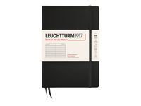 Leuchtturm1917 - Carnet de notes rigide A5 - ligné - noir