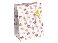 Clairefontaine Excellia - Sac cadeau Magie - 21,5 x 10,2 x 25,3 cm - rose