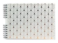 Exacompta Neo Deco - Album photo spiralé - 50 pages - 32 x 22 cm - blanc