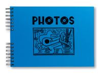 Exacompta Musicart - Album photo spiralé - 50 pages - 32 x 22 cm - bleu