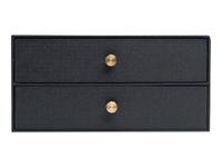 Exacompta OfficeByMe - Module de classement 2 tiroirs - pour A4+ - noir