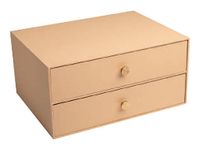 Exacompta OfficeByMe - Module de classement 2 tiroirs - pour A4+ - beige