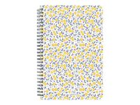 Oberthur Bilbao - Carnet de notes souple - B6 - ligné - 200 pages - fleurs