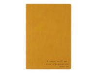 Oberthur Kazan - Carnet de notes A5 - ligné - 160 pages - moutarde - papier ivoire