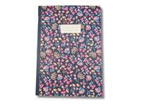Blue Art Grenadine Heart - Carnet de notes ligné A5 - 96 pages - jardin fleuri