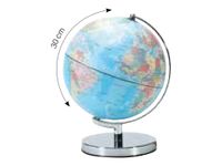 Sign - Globe lumineux tactile - 30 cm (diamètre) - bleu/base métallique