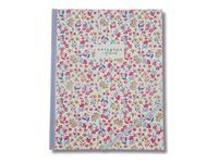 Blue Art Grenadine Heart - Carnet de notes uni - 19 x 25 cm - 160 pages - jardin fleuri