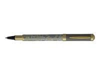 Enzo Varini Palazzo Maiolica - Roller acier - fond beige motif argenté