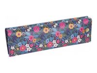 Oberthur Barbade - Etui double pour parure de stylo - bleu marine