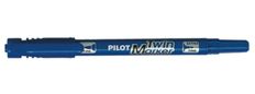Pilot TWIN MARKER - Marqueur permanent - double pointe fine et extra fine - bleu