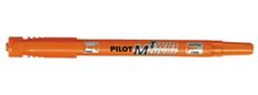 Pilot TWIN MARKER - Marqueur permanent - double pointe fine / extra fine - orange