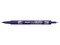 Pilot TWIN MARKER - Marqueur permanent - double pointe fine / extra fine - violet