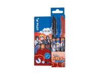  Pilot Frixion Ball Naruto - Pack de 3 Rollers effaçables - 0,7 mm - couleurs assorties