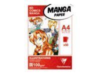 Clairefontaine BD Comics Manga illustrations - Bloc de dessin - A4 - 50 feuilles - 100 gr