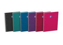 Oxford Smart - Cahier à spirale A4 (23 x 29.7) - 160 pages - grands carreaux (Seyes) - 4 trous - Optik P - disponible dans différentes couleurs intense