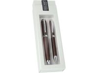 Online Nature Style - Parure de stylo plume et stylo à bille - bois noir