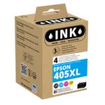 Cartouche compatible Epson 405XL Valise - pack de 4 - noir, cyan, magenta, jaune - Ink