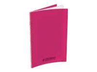 Conquérant Classique - Cahier polypro 24 x 32 cm - 48 pages - grands carreaux (Seyes) - rose