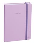 Quo Vadis - Agenda année scolaire - 2026-2027 - Eurotextagenda - Journalier - Multilingue - Pastel - Violet - 12 mois de août à juillet - 12x17 cm - Papier Clairefontaine blanc - Fabrication française