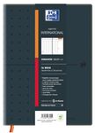 Agenda Oxford International - 16 mois - 1 semaine sur 2 pages - 16x24 cm - Colori Noir - Hamelin