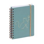 Agenda à spirale Elise - 1 jour par page - 12 x 17 cm - bleu - Exacompta