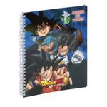 Cahier de textes à spirale Dragon Ball S - 17 x 22 cm - bleu - Exacompta