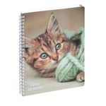 Cahier de textes à spirale Animaux - 17 x 22 cm - chaton - Exacompta