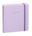 Agenda à élastique Pastel - 1 jour par page - 16 mois - 16 x 16 cm - parme - Quo Vadis