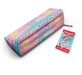 Maped - Trousse à ouverture XXL Pastel 1 compartiment - fleurs - réversible et personnalisable
