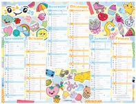 Calendrier Kawaii - 6 mois par face - 40,5 x 55 cm - Oberthur