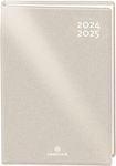 Agenda Gomme métallisé - 1 jour par page - 12,5 x 17,5 cm - perle - Oberthur