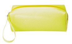 Trousse rectangulaire School Eva Mesh - 1 compartiment - jaune - Carpentras