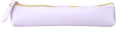 Trousse rectangulaire School Soft Touch - 1 compartiment - mauve - Carpentras