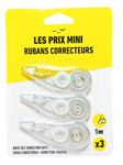 Les Prix Mini - Pack de 3 cintas correctoras - 5 m