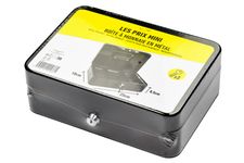 Les Prix Mini - Caisse à monnaie - 5 compartiments - 25 x 18 x 9 cm - noir