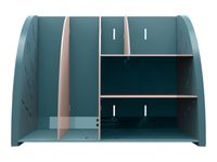 Exacompta Skandi - Organiseur de bureau 6 compartiments - bleu/nude