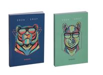 Agenda Cool zoo - 1 jour par page - 11,5 x 16,9 cm - 2 couleurs disponible - Brepols