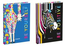 Agenda Pozootivity - 1 jour par page - 11,5 x 16,9 cm - différents modèles disponibles - Brepols